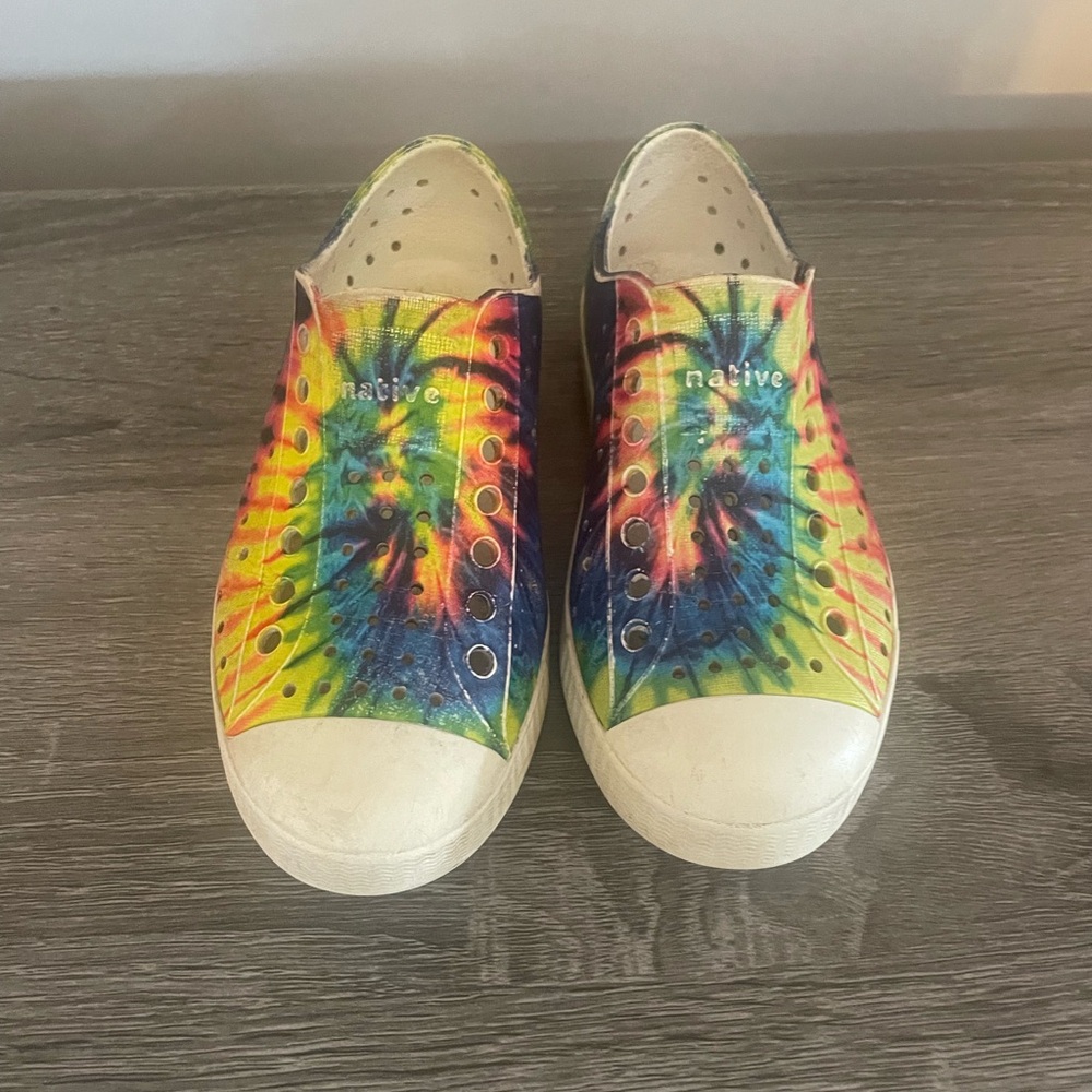 Native Kids Tie-Dye Slip-On Shoes